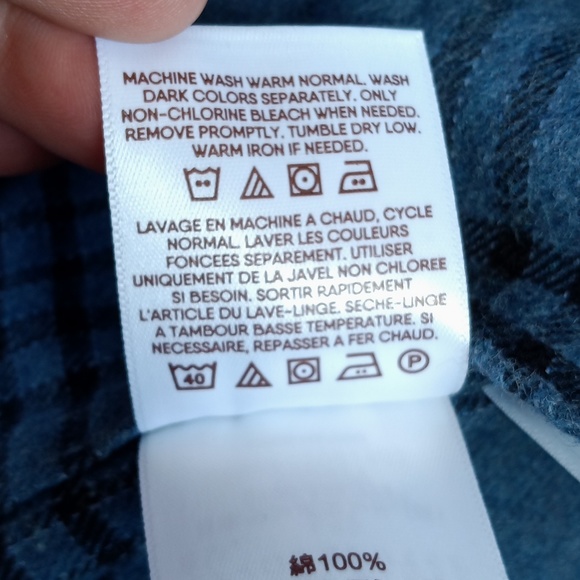 🆕Lands' End X Blake Shelton Traditional Fit Flagship Flannel Shirt Size XL Tall - Picture 7 of 8